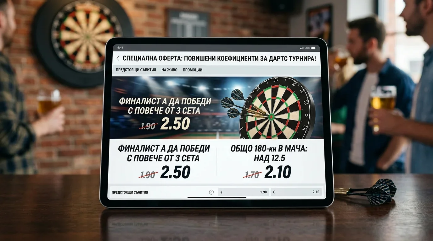 Enhanced odds при PDC дартс турнир промоция
