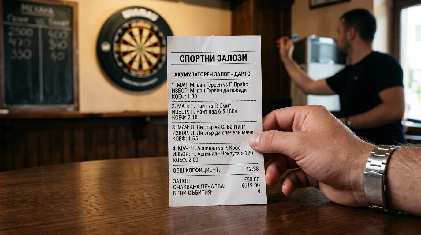 Парлей акумулатор при дартс залози — концепция