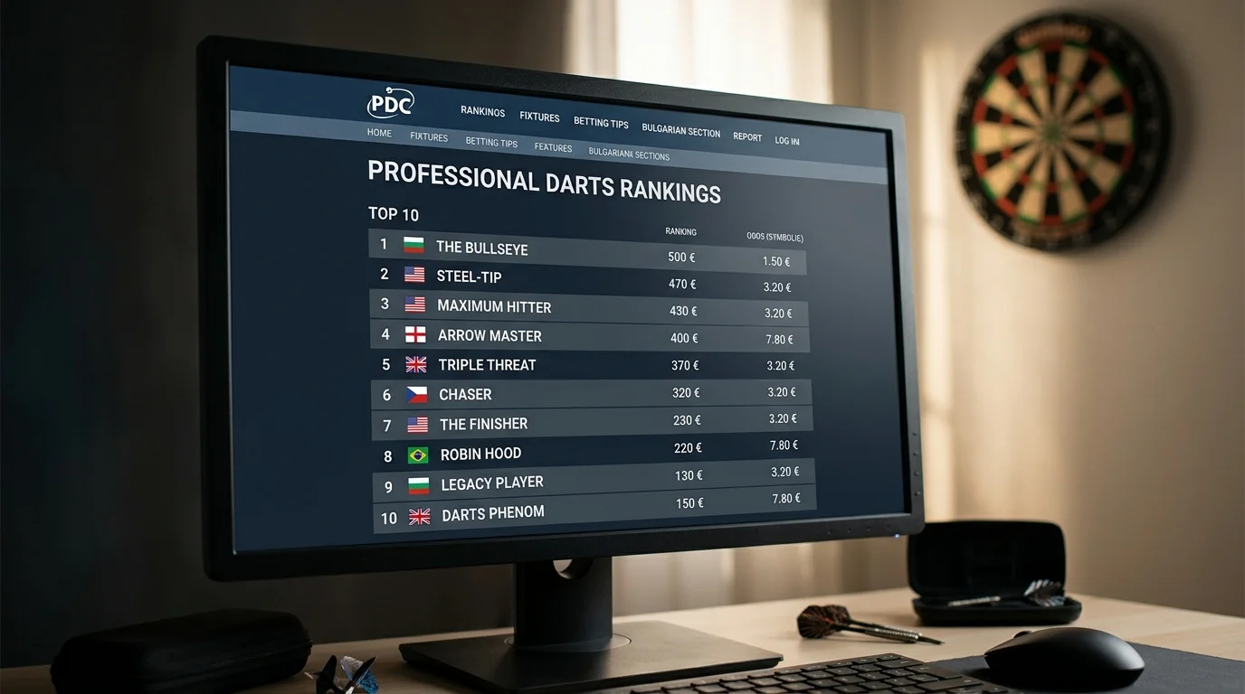 PDC рейтинг класация на екран — Order of Merit